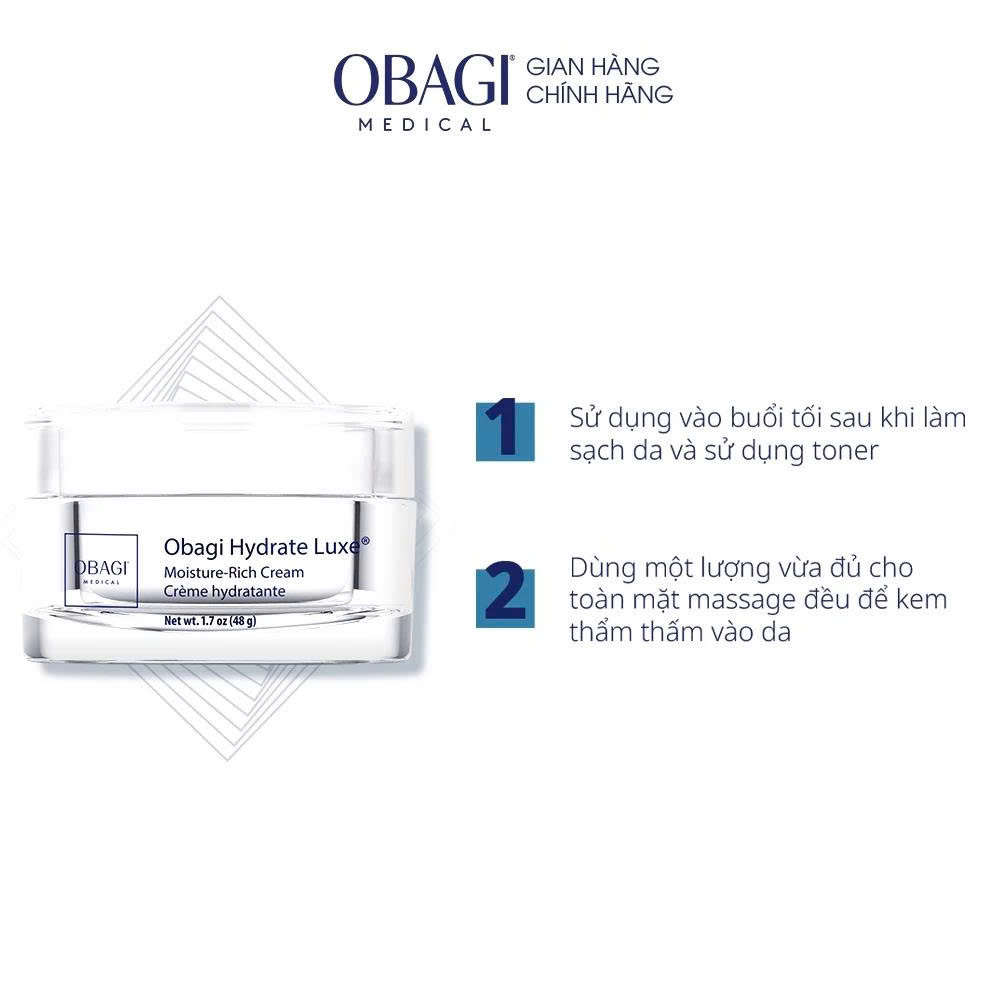 Kem dưỡng ẩm Obagi Hydrate Luxe - 48g