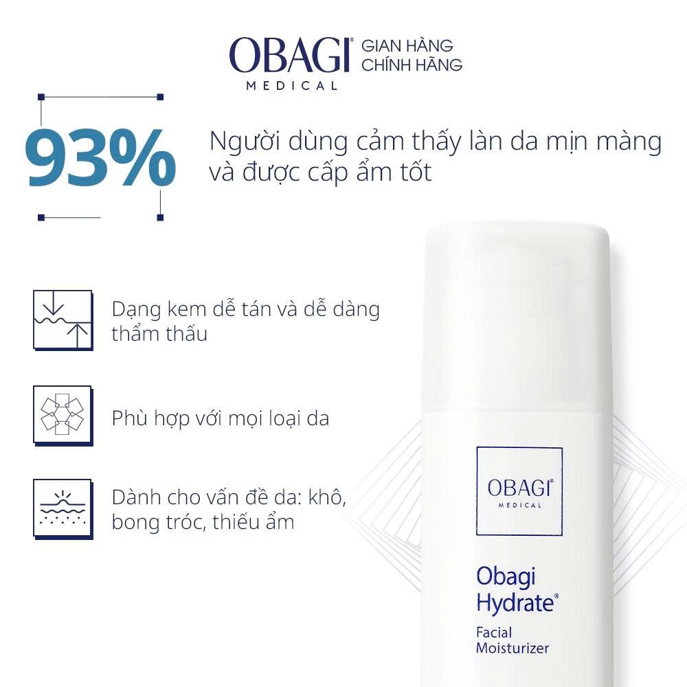 Kem dưỡng ẩm Obagi Hydrate Facial Moisturizer - 48g