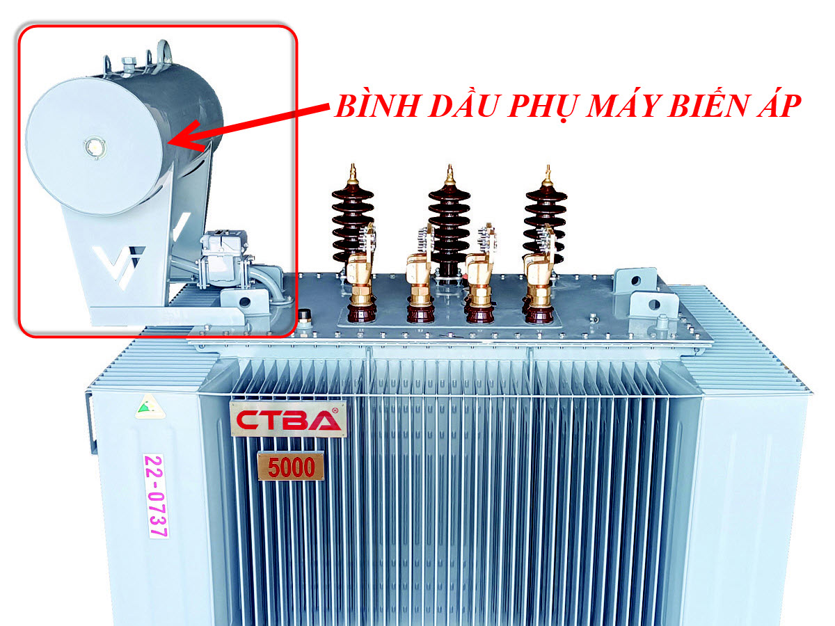 Bình dầu phụ máy biến áp