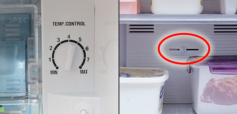 2 nút điều chỉnh nhiệt độ trong tủ lạnh sử dụng như thế nào