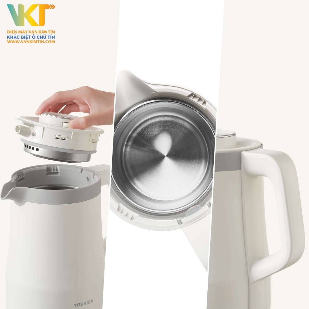 Bình đun siêu tốc Toshiba KT-15DRTVN(W) - Đế xoay 360 độ giúp việc sử dụng tiện lợi hơn