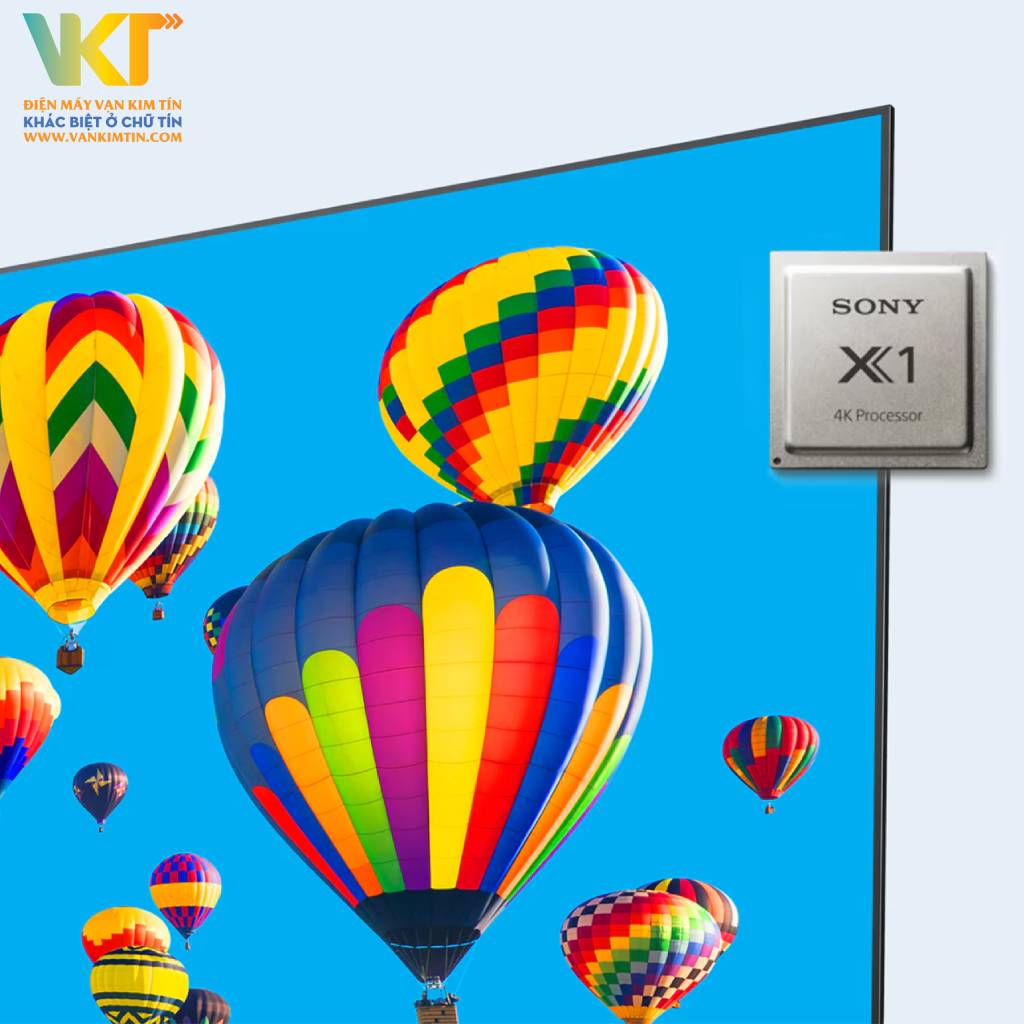 Google Tivi Sony 4K 43 inch KD-43X75K - Bộ xử lý 4K X1 cho khung hình sống động, độ phân giải 4K sắc nét