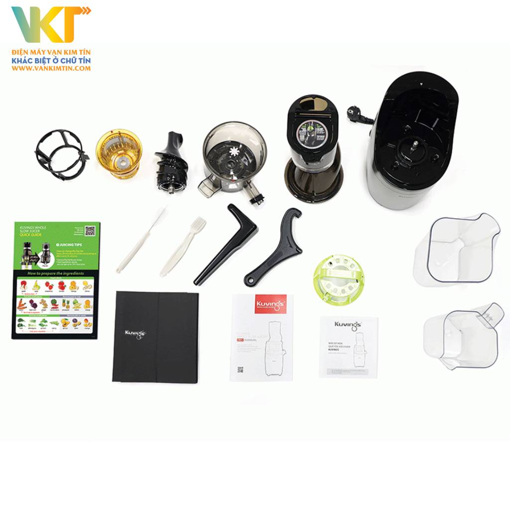 Máy ép trái cây tốc độ chậm Kuvings CS520CB - Tiện dụng hơn với thiết kế gọn nhẹ, có phụ kiện đi kèm