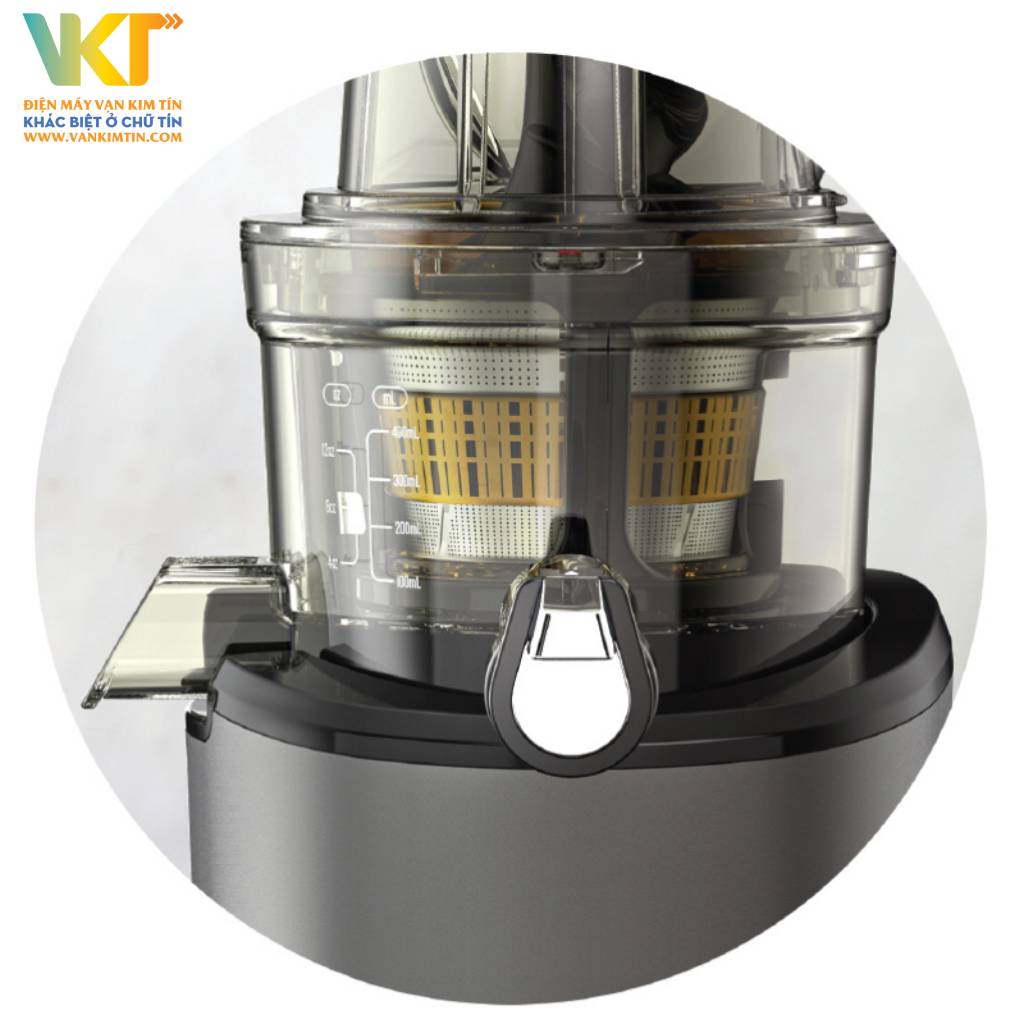 Máy ép trái cây tốc độ chậm Kuvings KSP-2428CB - Ngăn chặn rò rỉ hiệu quả nhờ nắp chặn thông minh “Smart Cap”