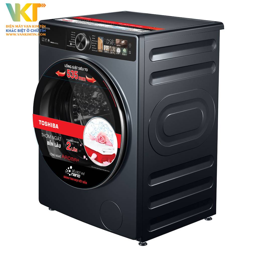 Máy giặt Toshiba Inverter 10.5 kg TW-T25BU115MWV(MG) - Xóa tan nỗi lo vi khuẩn với công nghệ Great Steam