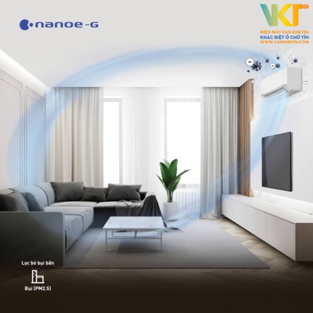 Máy lạnh Panasonic Inverter 2 HP CU/CS-PU18AKH-8 - Công nghệ khử mùi và khử trùng Nanoe-G độc quyền