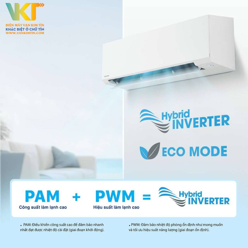 Máy lạnh Toshiba Inverter cao cấp 1.5 HP RAS-H13E2KCVG-V - Làm lạnh hiệu quả nhưng vẫn tiết kiệm điện tối đa