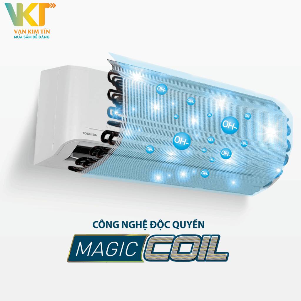 Máy lạnh Toshiba Inverter 2 HP RAS-H18S4KCV2G-V - Công nghệ Magic Coil, chống bám bản