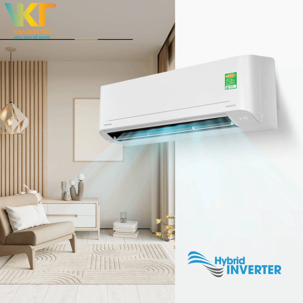 Máy lạnh Toshiba Inverter 2 HP RAS-H18S4KCV2G-V - Hybrid inverter, tiết kiệm điện năng
