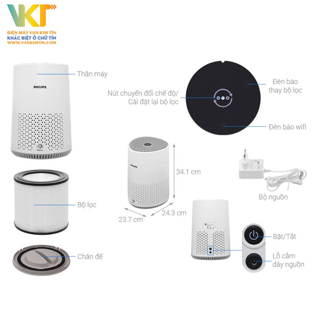 Máy lọc không khí Philips AC0650/10 - Thông số kỹ thuật