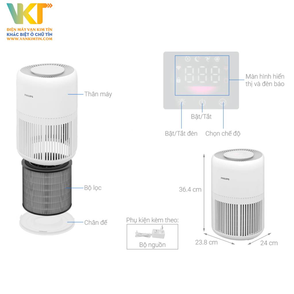 Máy lọc không khí Philips AC0950/10 - Thông số kỹ thuật