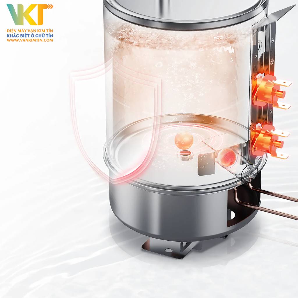 Máy lọc nước Toshiba TWP-WA3SVN(K) - Thiết kế đun nóng ngoài đảm bảo an toàn và bền bỉ theo thời gian