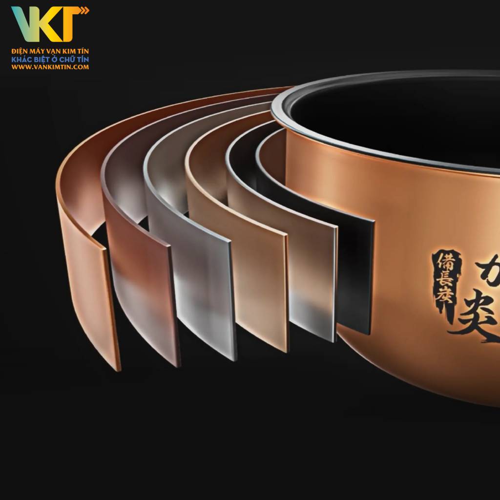 Nồi cơm điện cao tần Toshiba RC-15IP1UVN(K) - Lòng nồi dày 3mm, có lớp phủ chống dính cao cấp