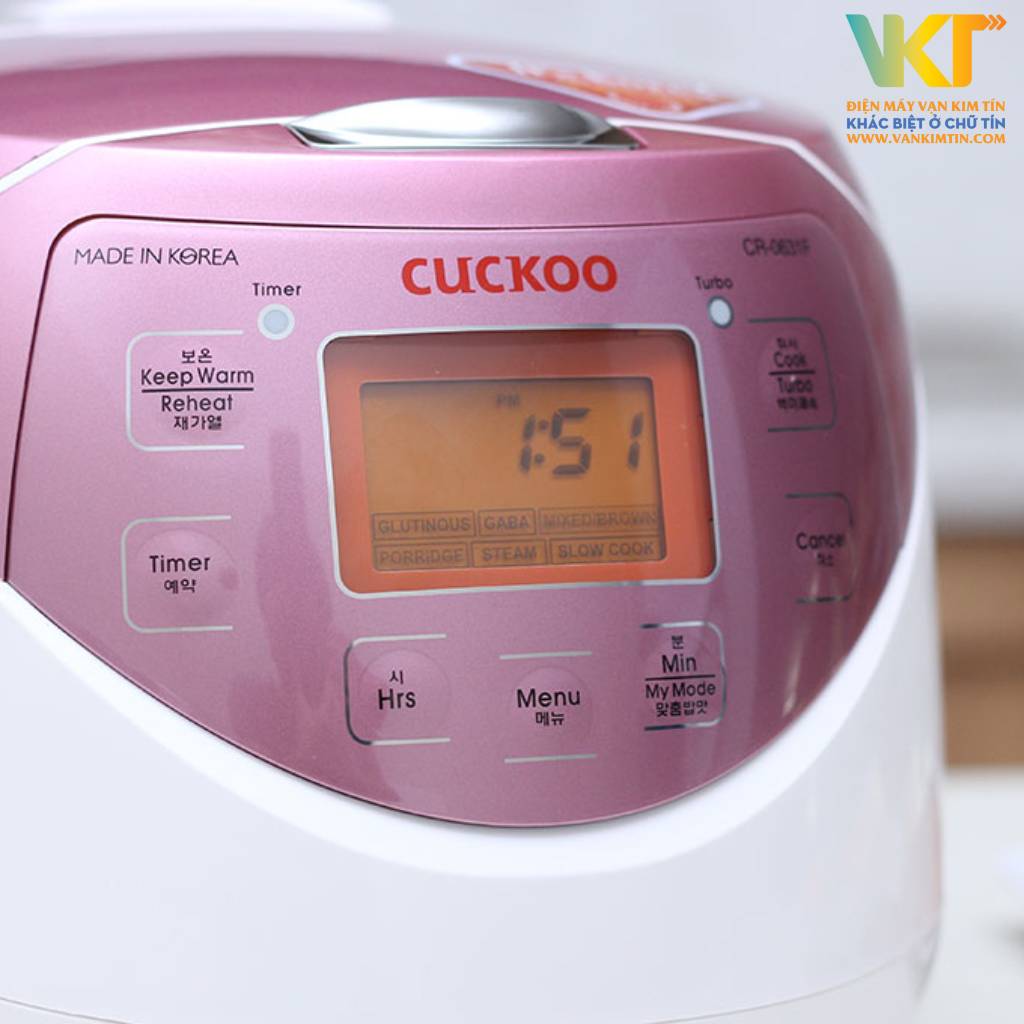 Nồi cơm điện tử Cuckoo 1.08 lít CR-0631F - Bảng điều khiển điện tử thông minh