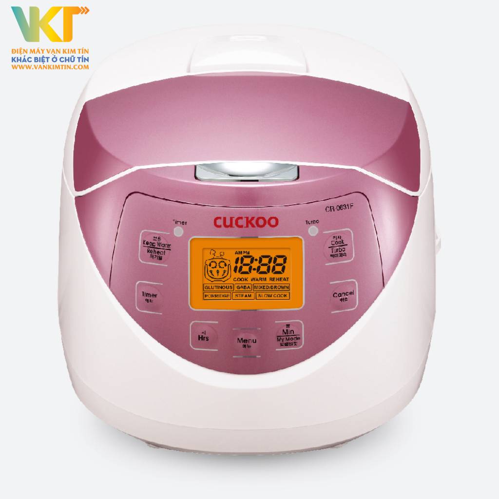 Nồi cơm điện tử Cuckoo 1.08 lít CR-0631F - Kiểu dáng nhỏ gọn và hiện đại, dung tích 1.08 lít