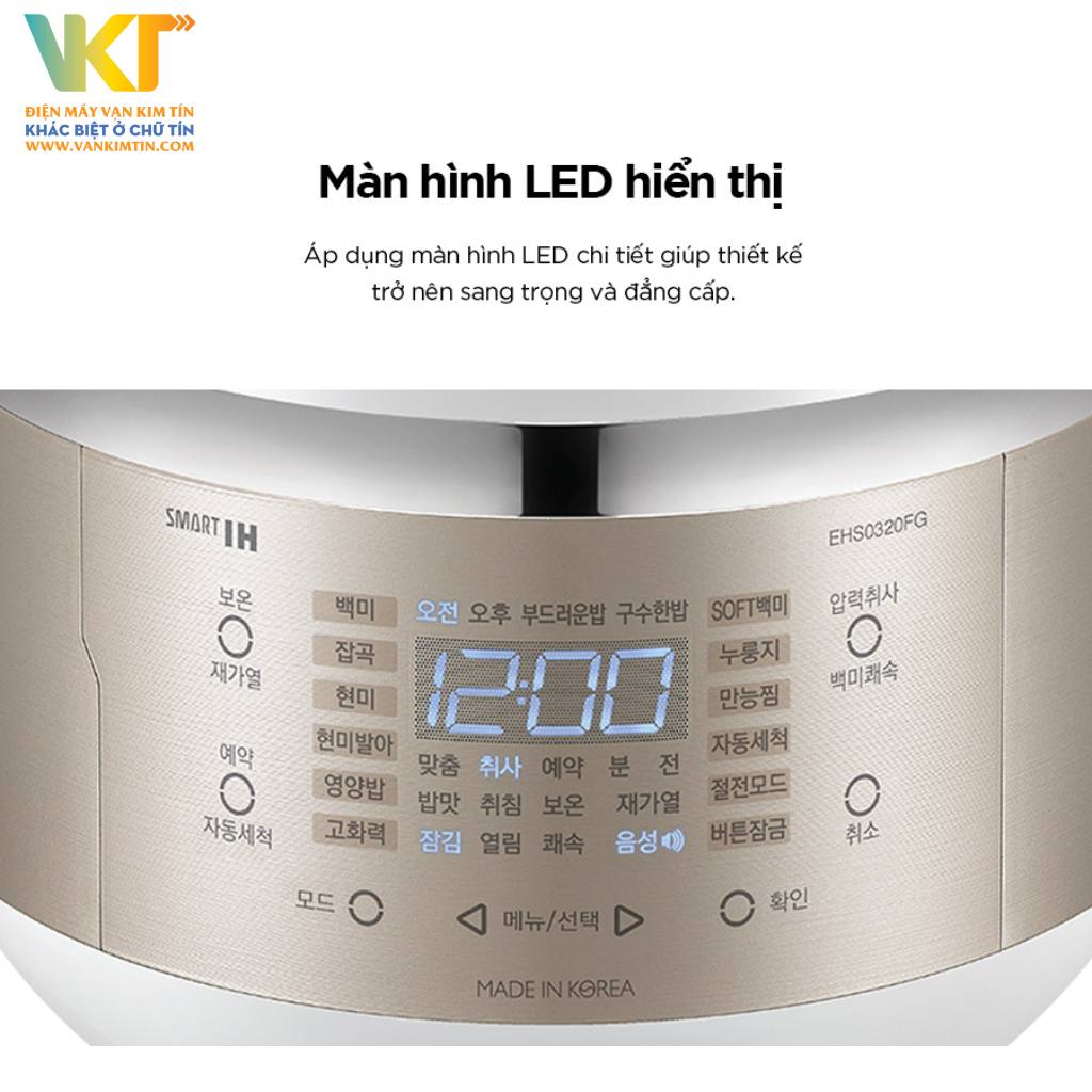 Nồi cơm điện tử cao tần áp suất Cuckoo 0.5 lít CRP-EHS0309F/WHGOVNCV - Chương trình nấu tự động dễ dàng tạo ra nhiều món ăn