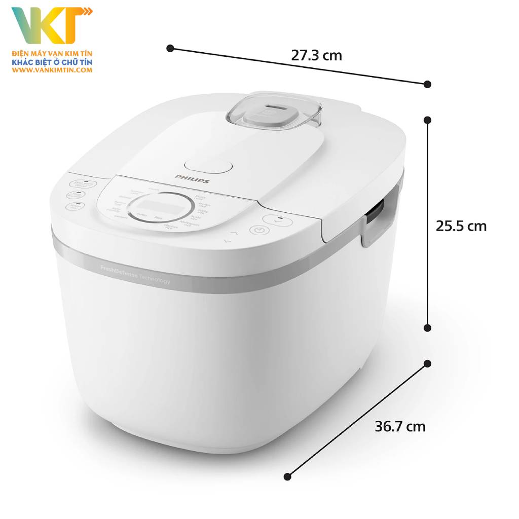 Nồi cơm điện tử Philips HD4717/30 - Đảm bảo sự tiện lợi với thiết kế hiện đại, đơn giản