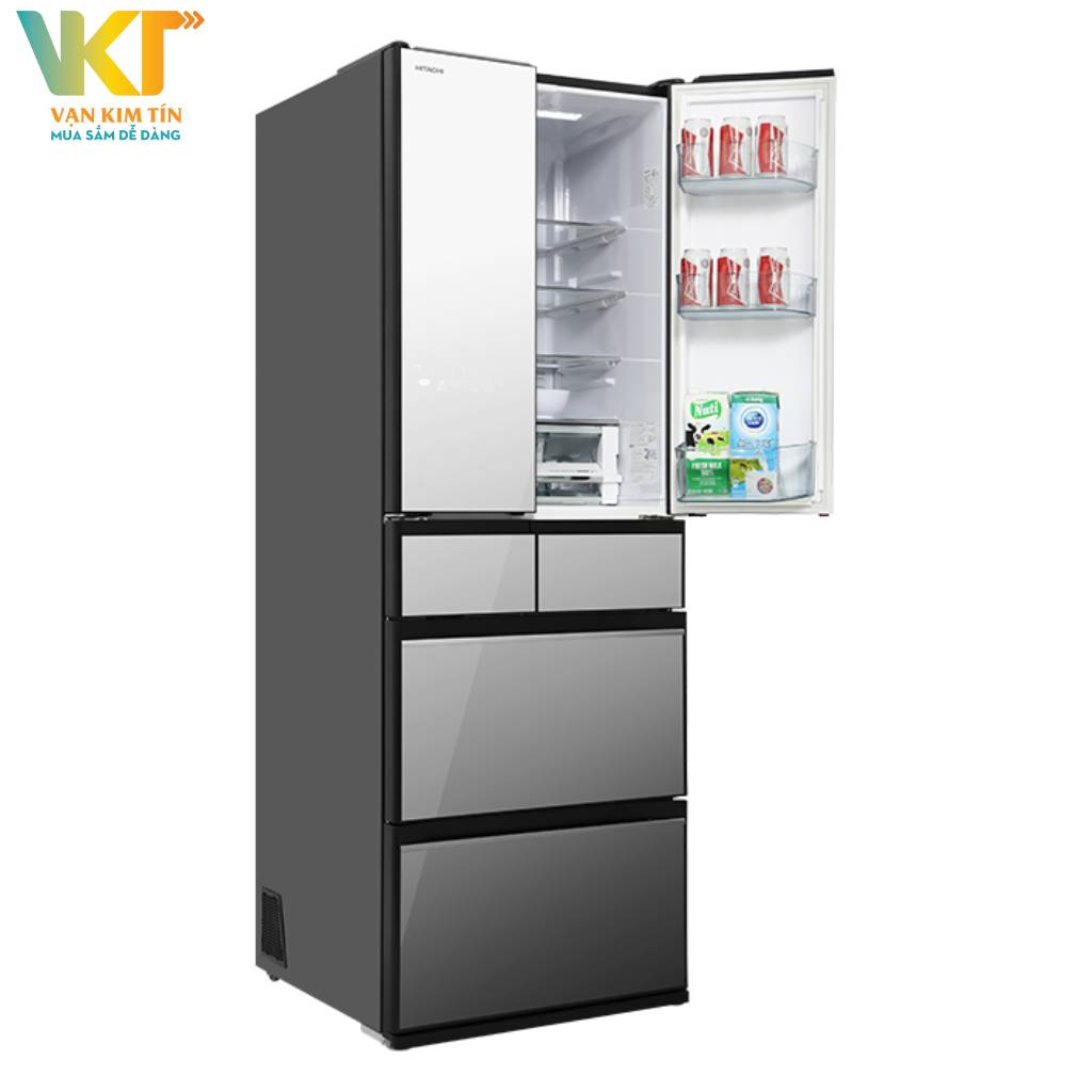 Tủ lạnh Hitachi Inverter 540 lít R-HW540RV X - Công nghệ Triple Power thanh lọc không khí, diệt khuẩn hiệu quả 