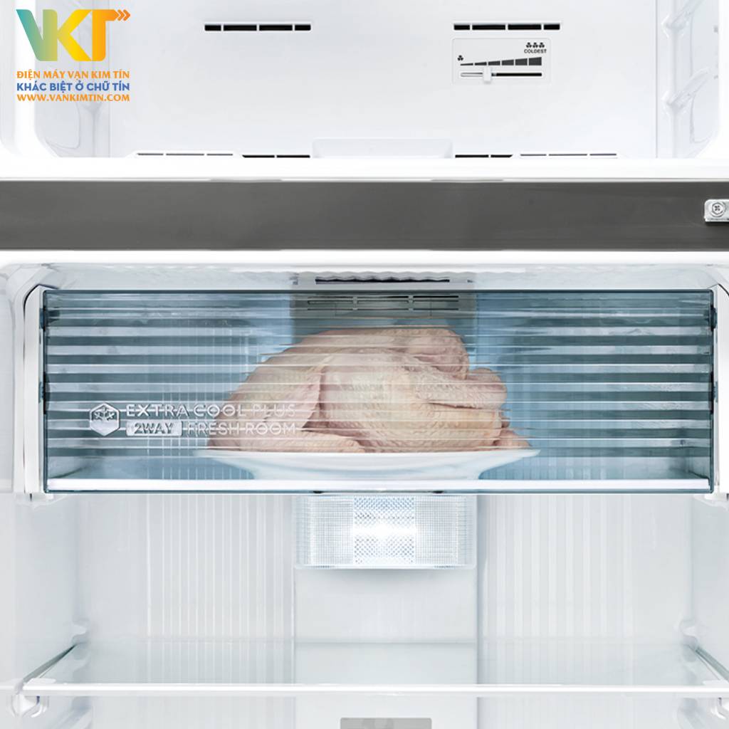 Tủ lạnh Sharp Inverter 360 lít SJ-XP382AE-SL - Công nghệ Express Freezing làm đông nhanh, lưu trữ lâu hơn