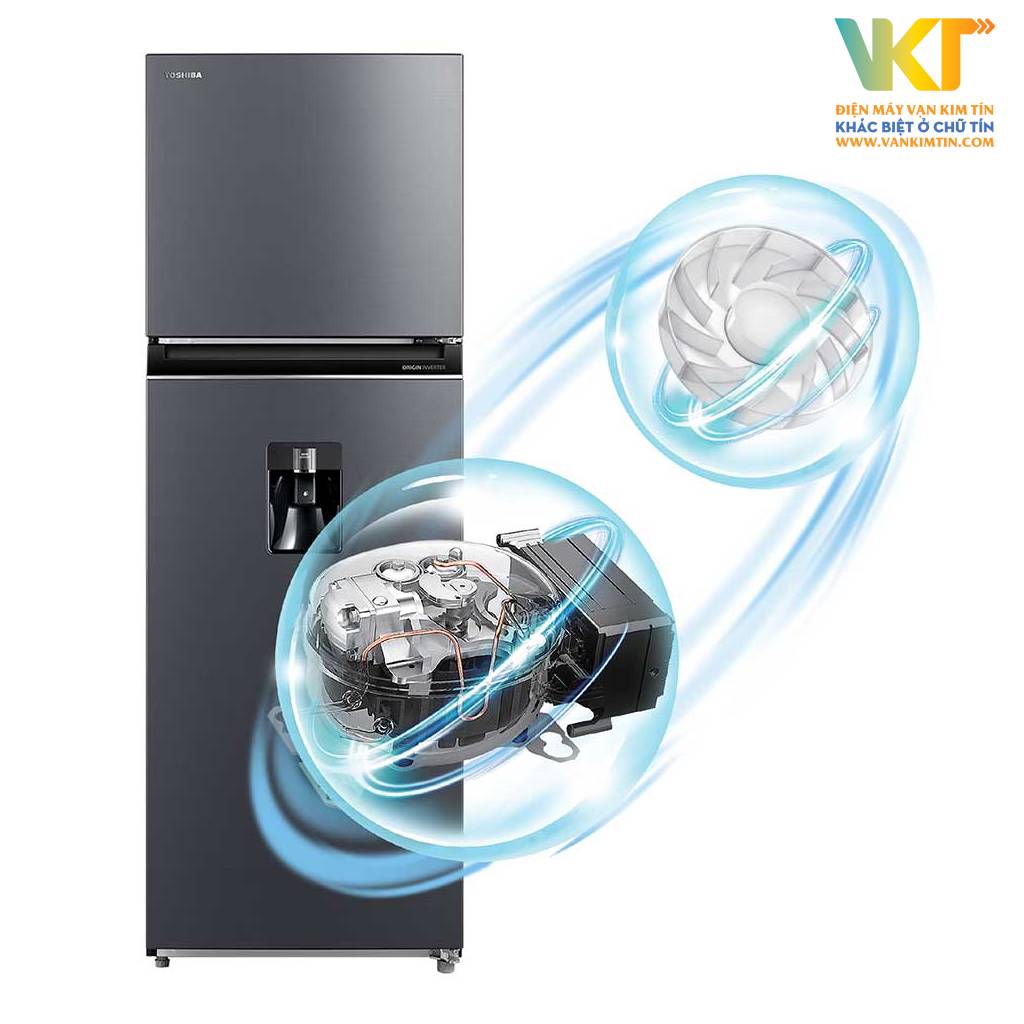 Tủ lạnh Toshiba Inverter 409 lít GR-RT535WEA-PMV(06)-MG - Origin Inverter đảm bảo tiết kiệm điện năng tối ưu