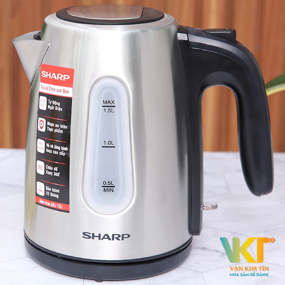 Bình đun siêu tốc Sharp 1.5 lít EKJ-15EVS-ST