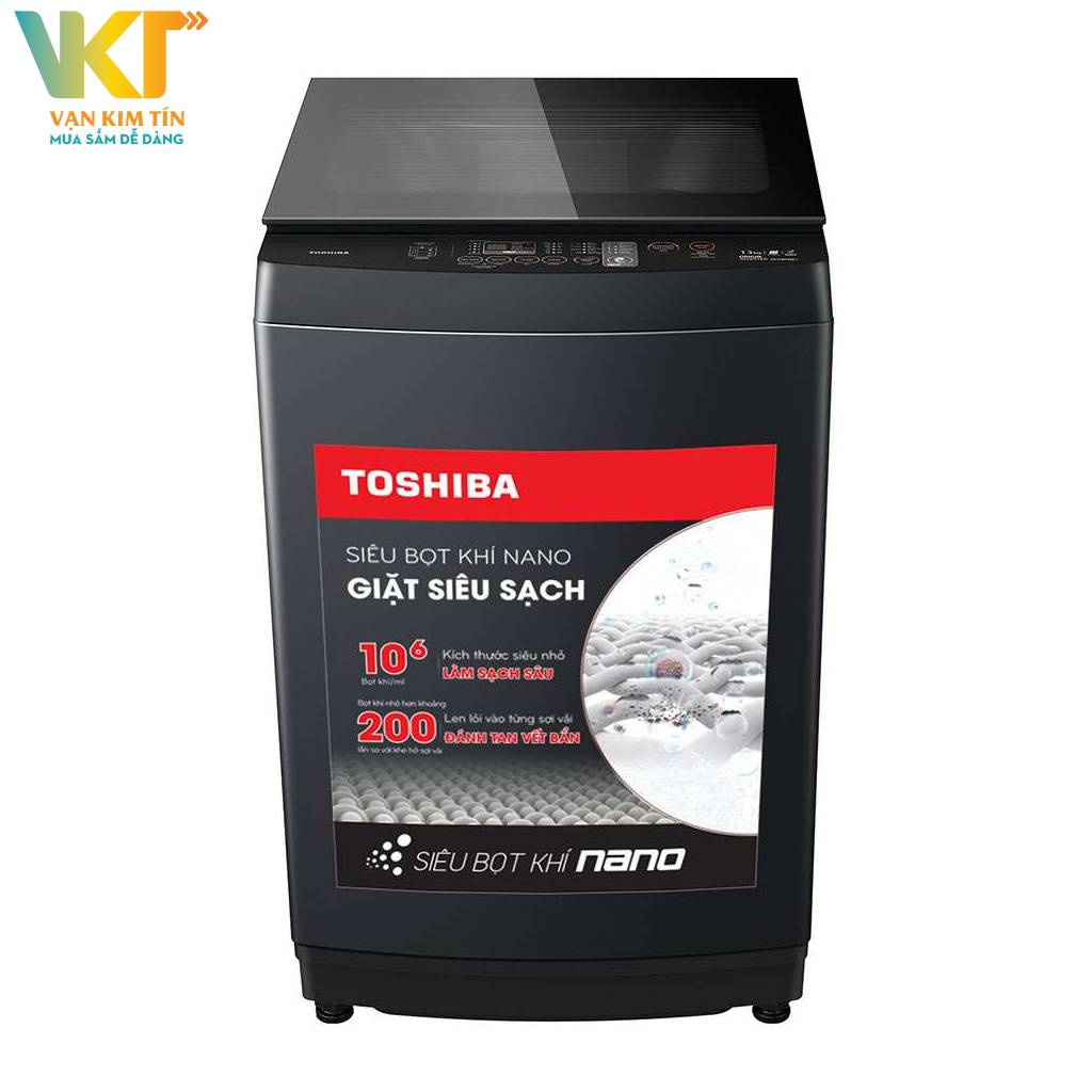 Máy giặt Toshiba Inverter 13 kg AW-DUM1400LV(MK) - Thiết kế hiện đại, gam màu đen sang trọng 