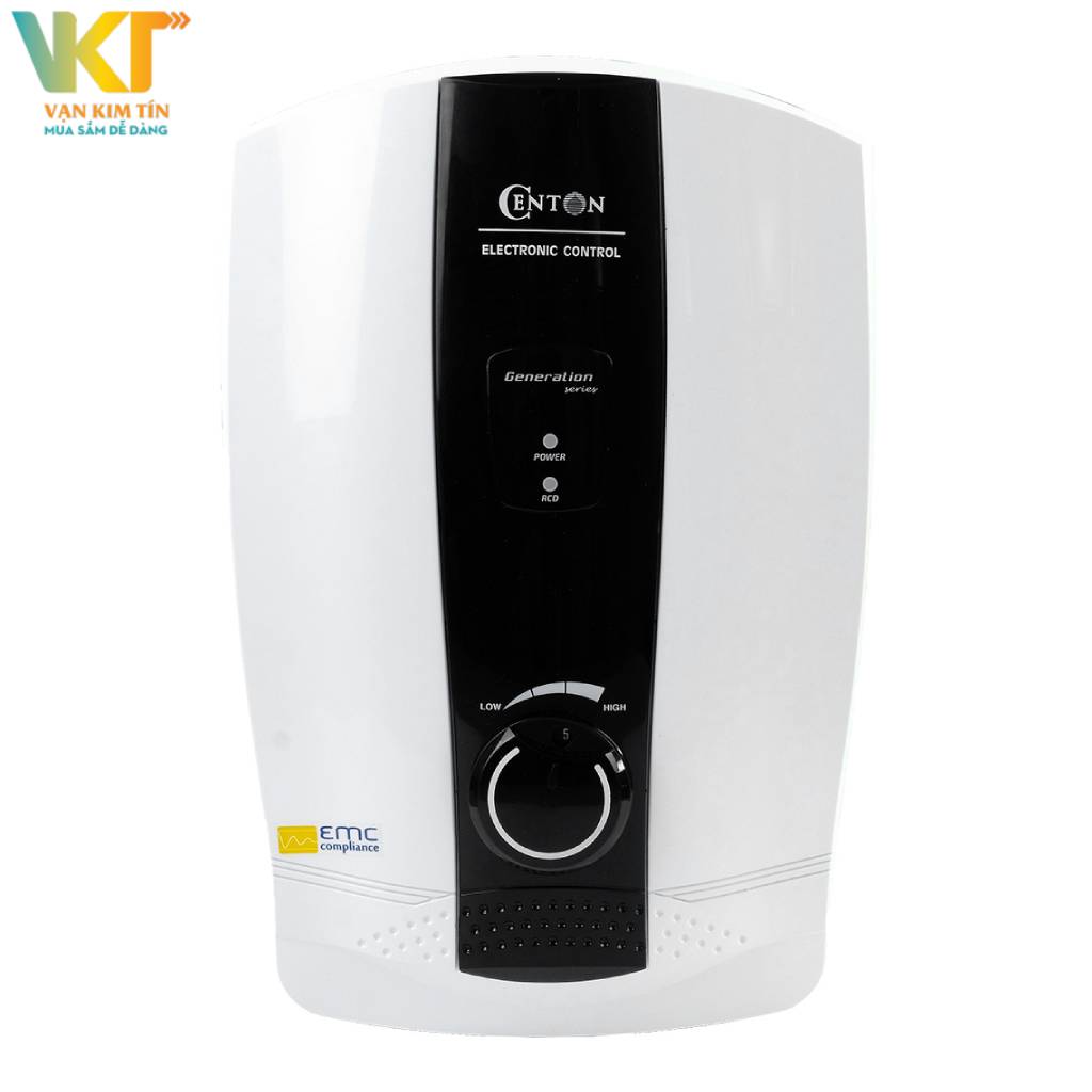 Máy nước nóng trực tiếp Centon 4500W WH8338E - Kiểu dáng đơn giản, thêm vòi sen tiết kiệm chi phí