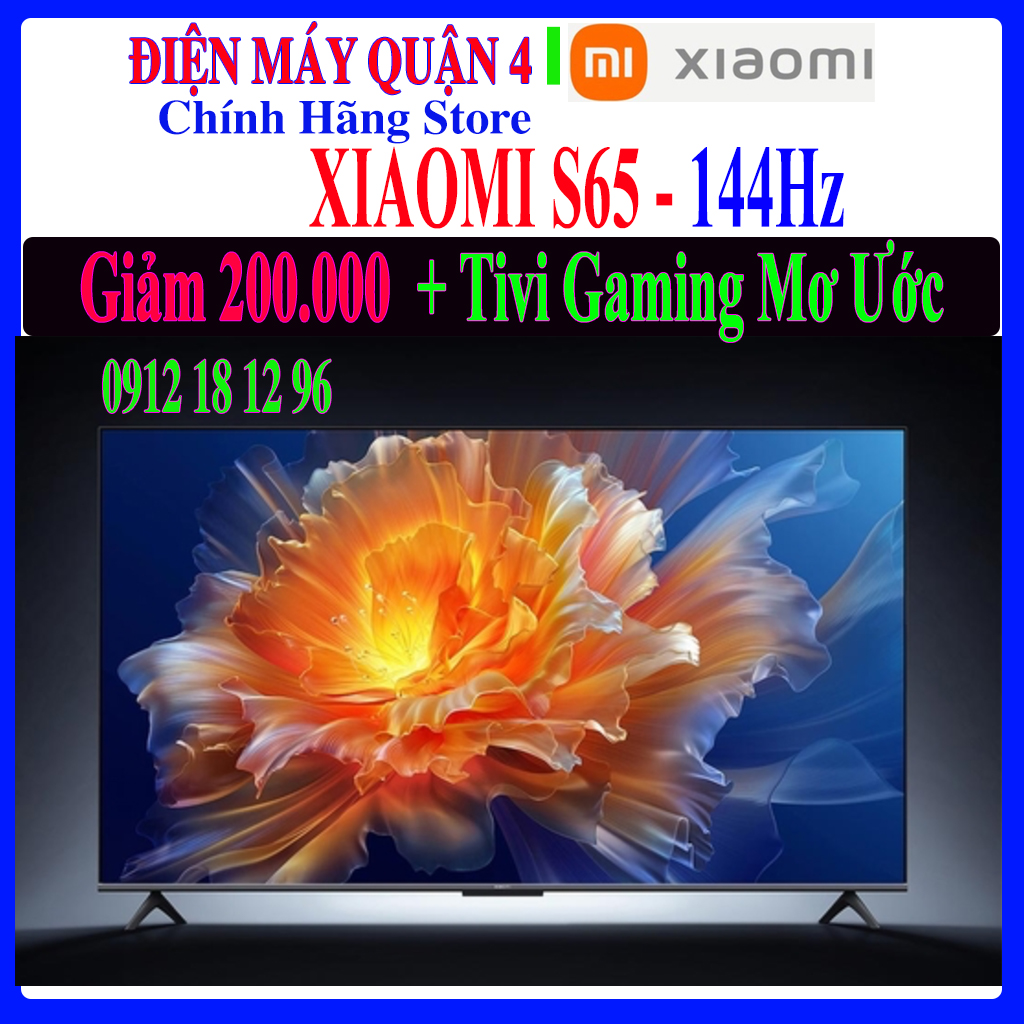 Xiaomi ra mắt 2 siêu phẩm tivi gaming 144Hz Xiaomi S65 và Xiaomi S75