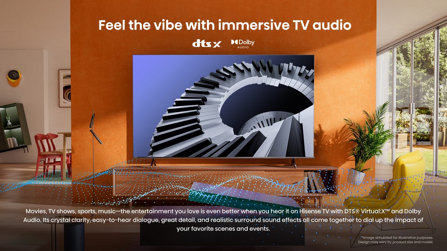 Smart Tivi Hisense 75A6100N 4K 75 inch -Âm Thanh Vòm Sống Động Với Dolby Atmos