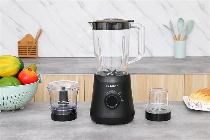 Máy Xay Sinh Tố Sharp EM-SP252-BK - Công suất 500W – Xay nhanh, không chờ đợi