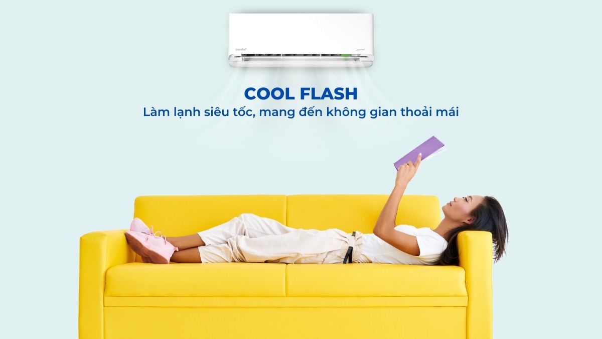 COOL FLASH CỦA Máy lạnh Comfee Inverter 1 HP CFS-10VGEF