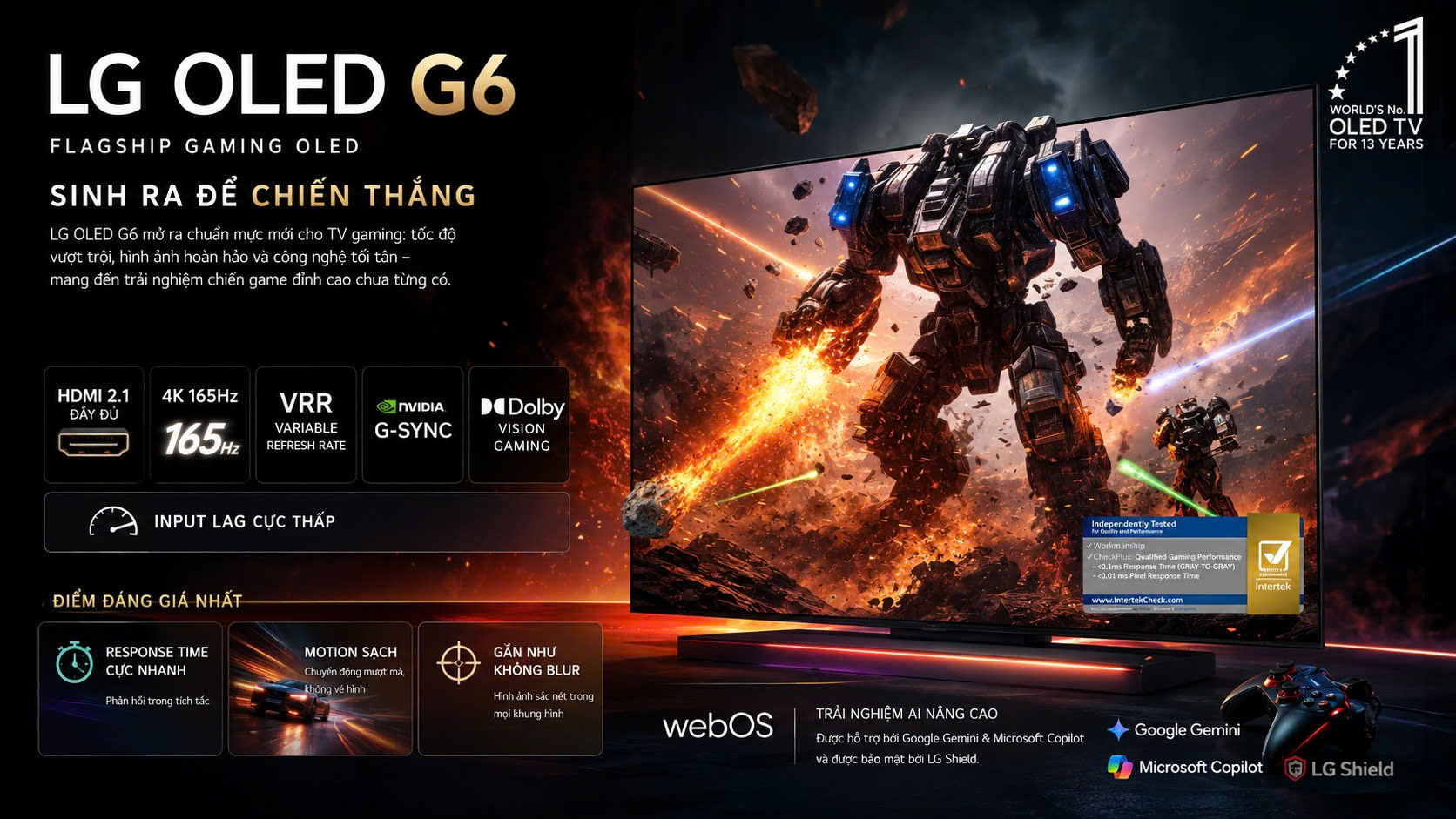 Gaming trên LG OLED G6 có gì khác?