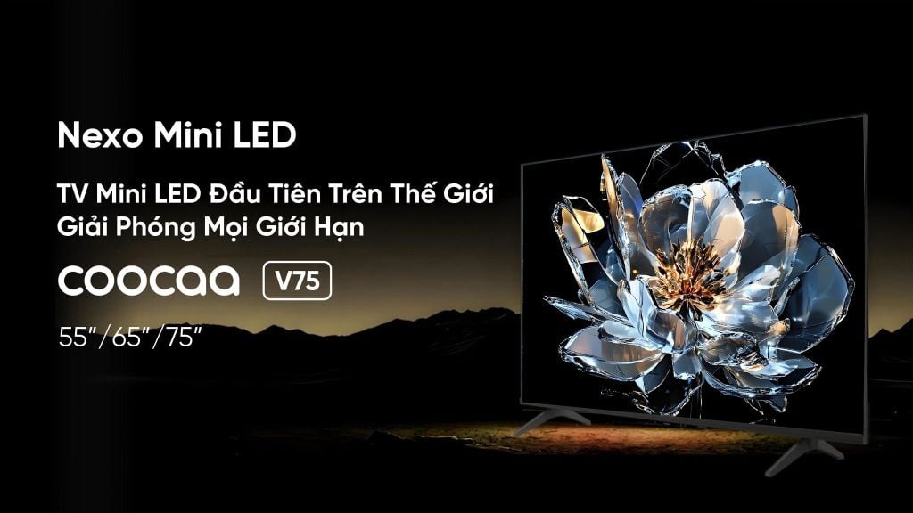 Google Tivi Coocaa 55 inch QD-MiniLED 4K 55V75