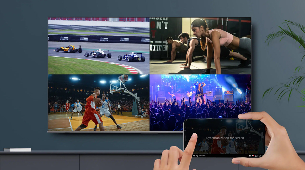 Google TV QD-Mini LED TCL 4K 65 inch 65C755 AirPlay 2