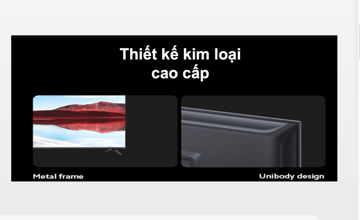 Google Tivi Xiaomi A 4K 55 inch L55MA-ASEA Thiết Kế Viền Siêu Mỏng