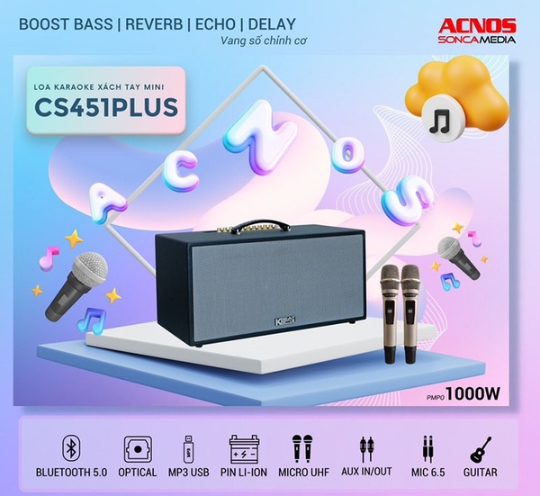 1. Giới Thiệu Sản Phẩm Loa Karaoke Acnos CS451 Plus