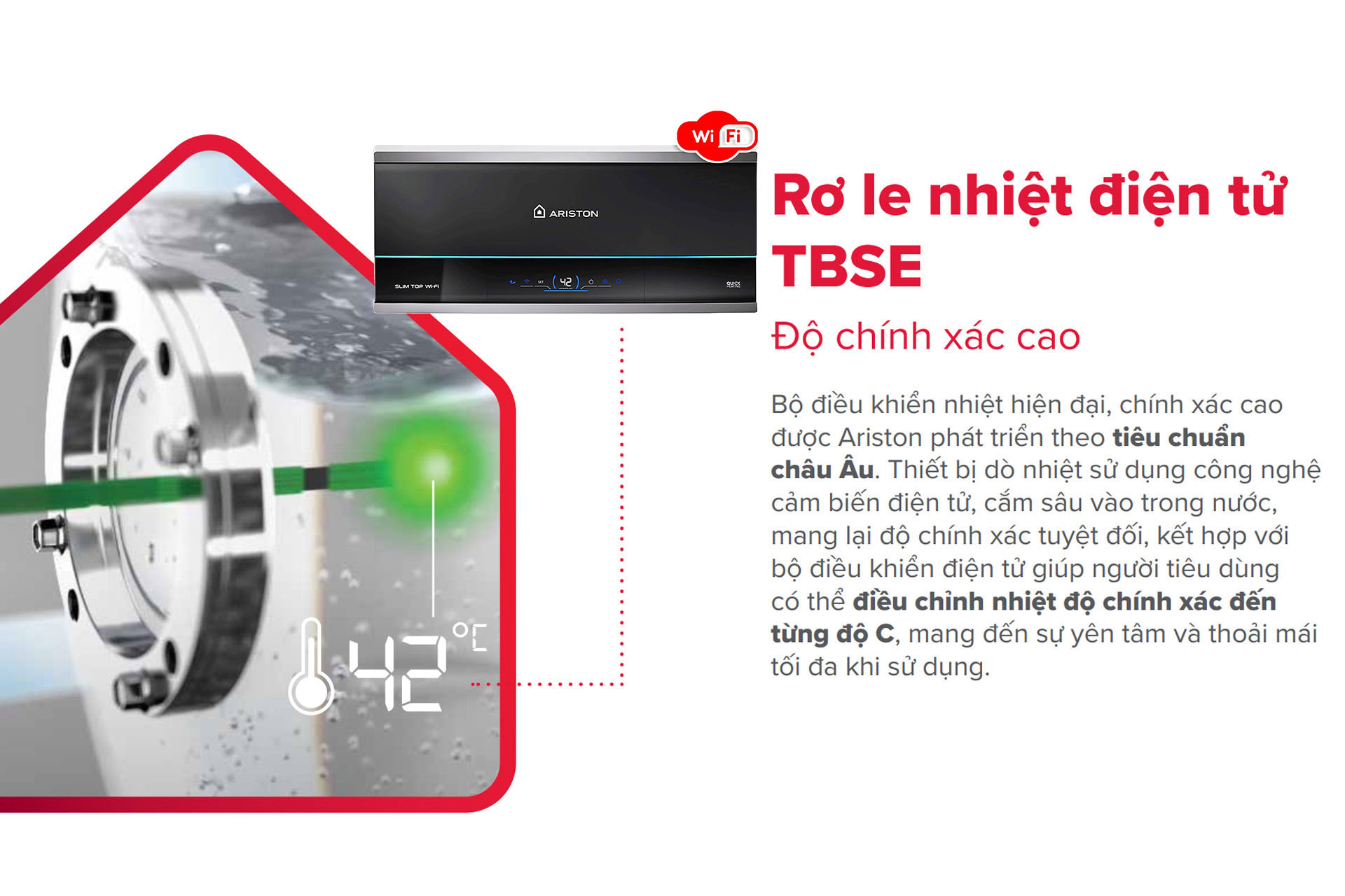 Bình Nóng Lạnh Ariston Slim3 SL3 30 LUX VN 30 Lít Rơ le nhiệt điện tử TBSE chuẩn xác