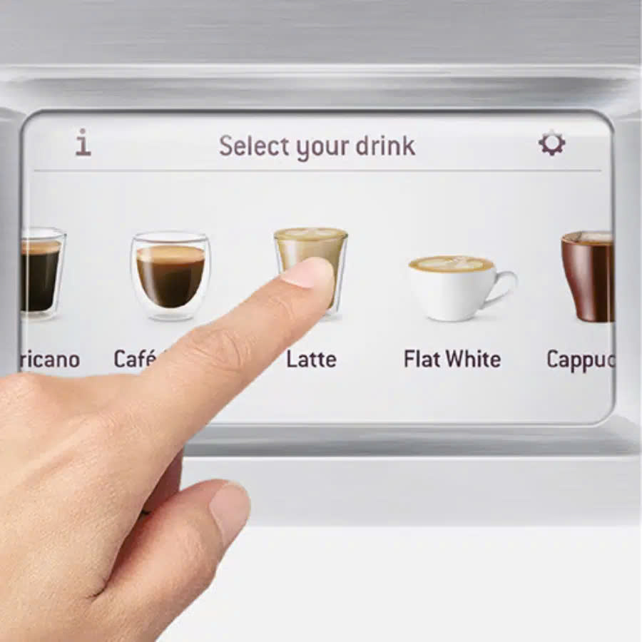 Máy Pha Cà Phê Breville BES880 The Barista Touch BES880BSS Màn Hình Cảm Ứng Trực Quan