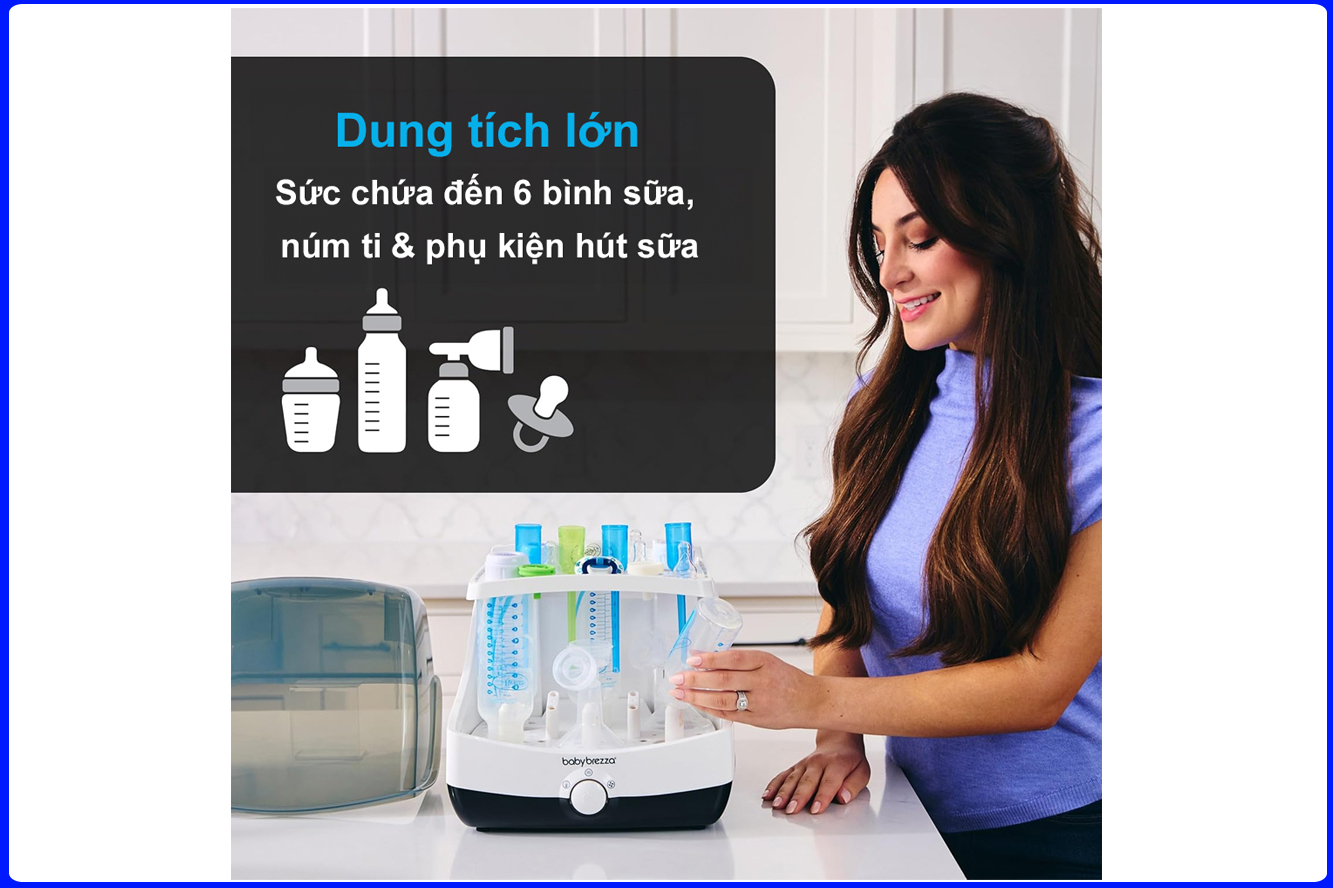 Máy Tiệt Trùng Siêu Nhanh Baby Brezza Superfast 6 bình