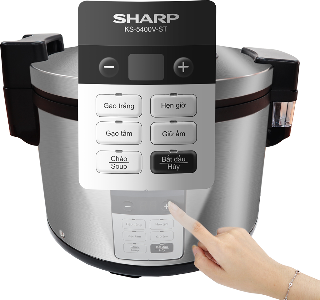 Nồi Cơm Điện Tử Công Nghiệp Sharp 5.4 Lít KS-5400V-ST