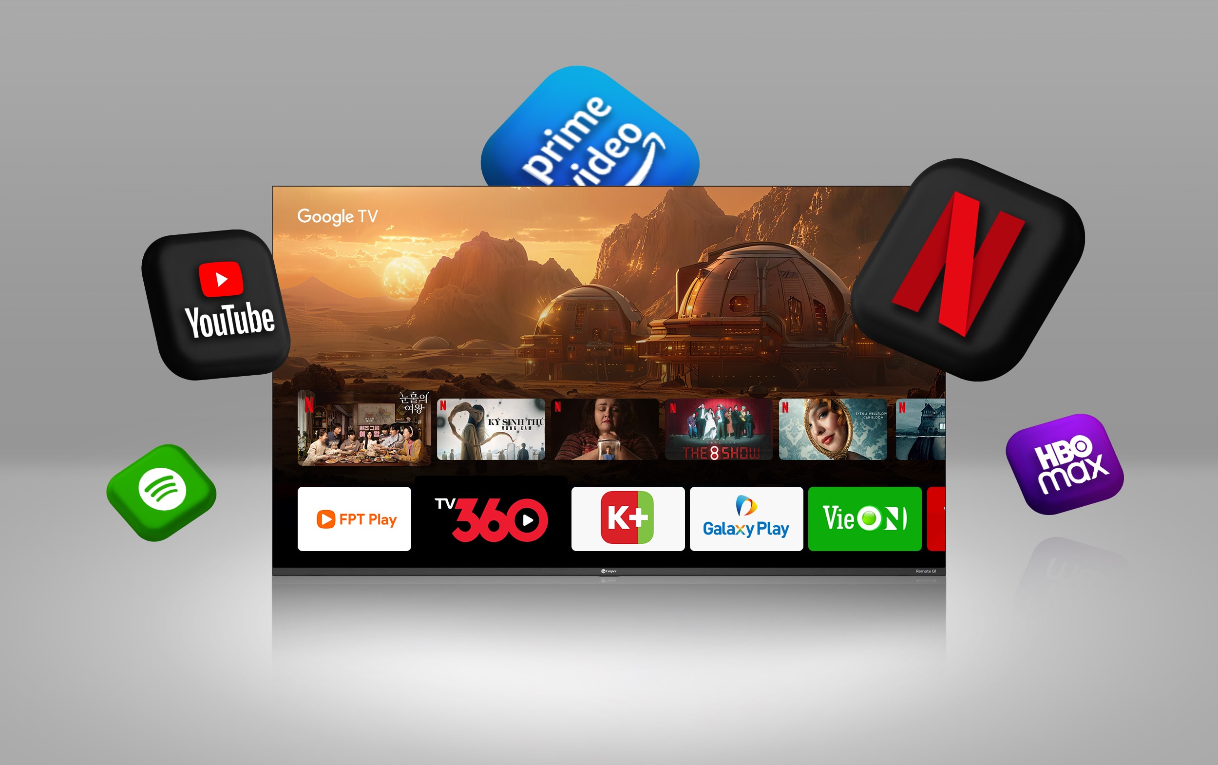 Smart Tivi Casper 32 inch HD 32HGK610 Hệ điều hành Google TV