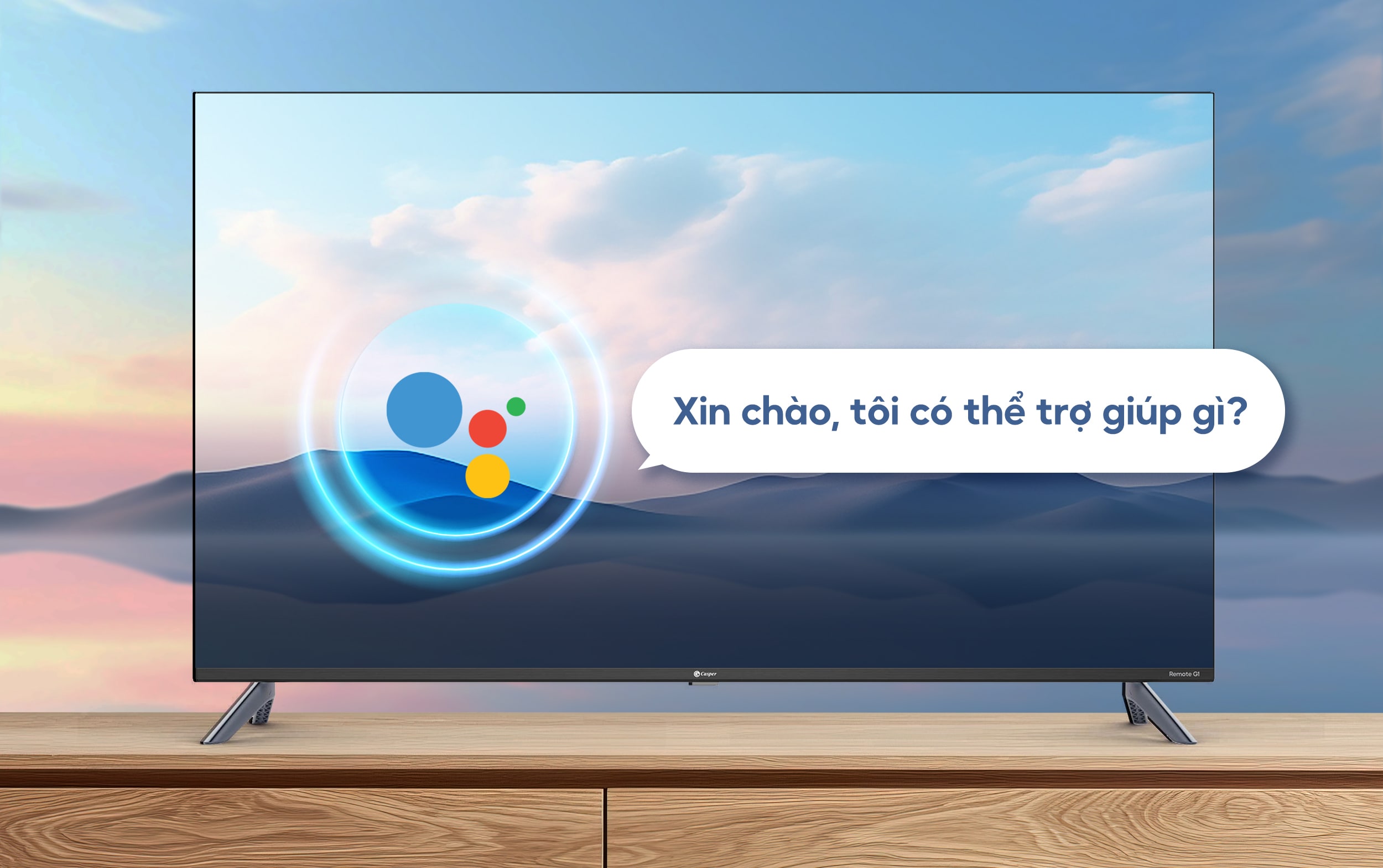 Smart Tivi Casper 32 inch HD 32HGK610 Trợ lý ảo Google Assistant điều khiển bằng giọng nói
