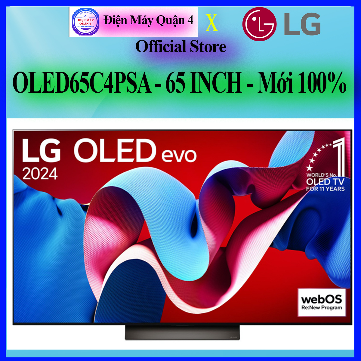 Smart Tivi LG OLED 4K 65 Inch 65C4PSA Thiết Kế