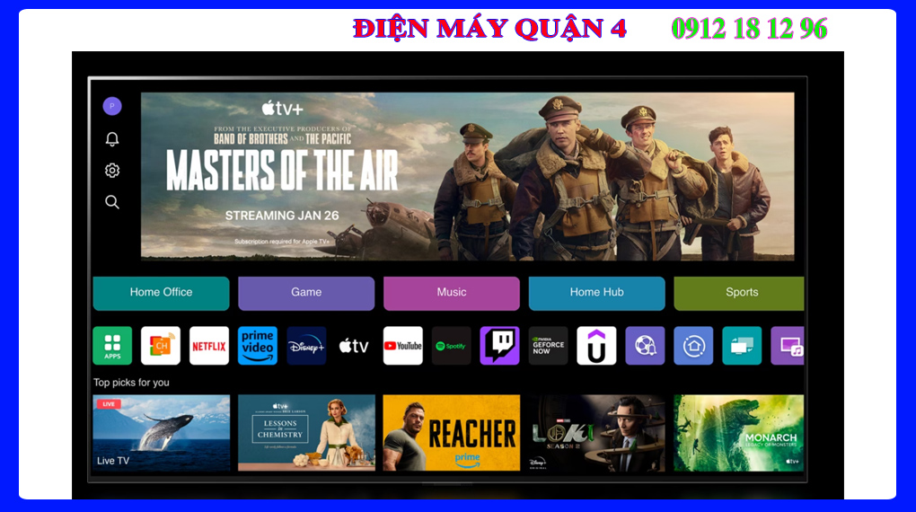 Smart Tivi LG OLED 4K 65 Inch OLED65C4PSA AI Picture Wizard