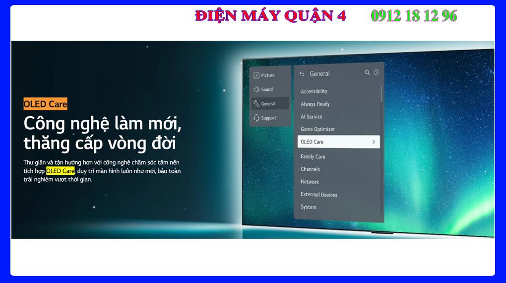 Smart Tivi LG OLED 4K 77 Inch OLED77C4PSA OLED Care