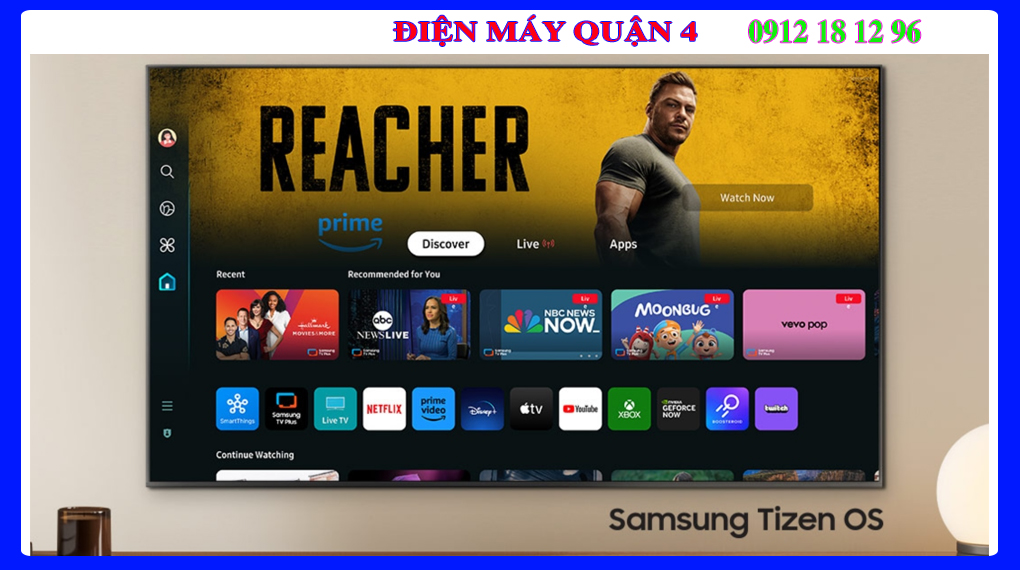 Smart Tivi QLED Samsung 4K 65 inch QA65Q80D Hệ điều hành Tizen
