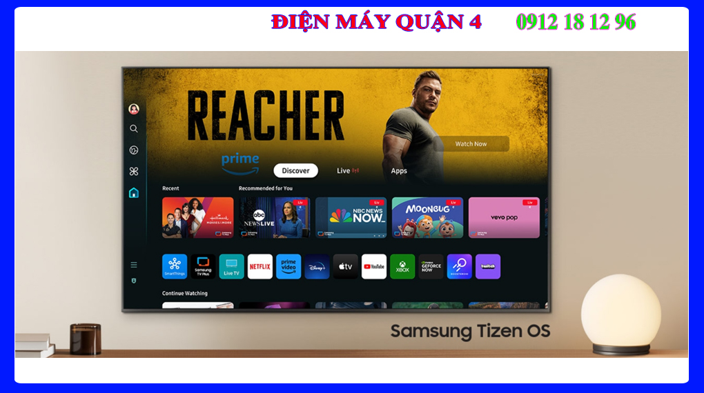 Smart Tivi Samsung 85DU8000 4K 85 inch Hệ Điều Hành và Tiện Ích