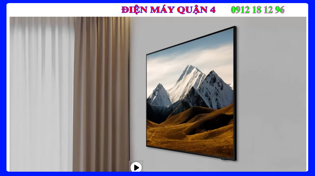Smart Tivi Samsung 85DU8000 4K 85 inch Thiết Kế