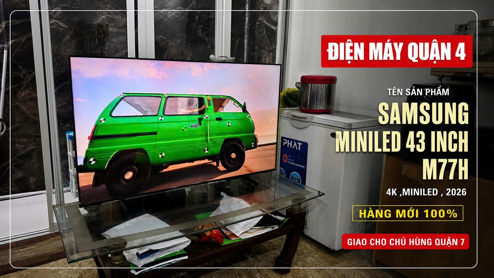 Smart Tivi Samsung UA43M77H Mini LED 4K 43 Inch