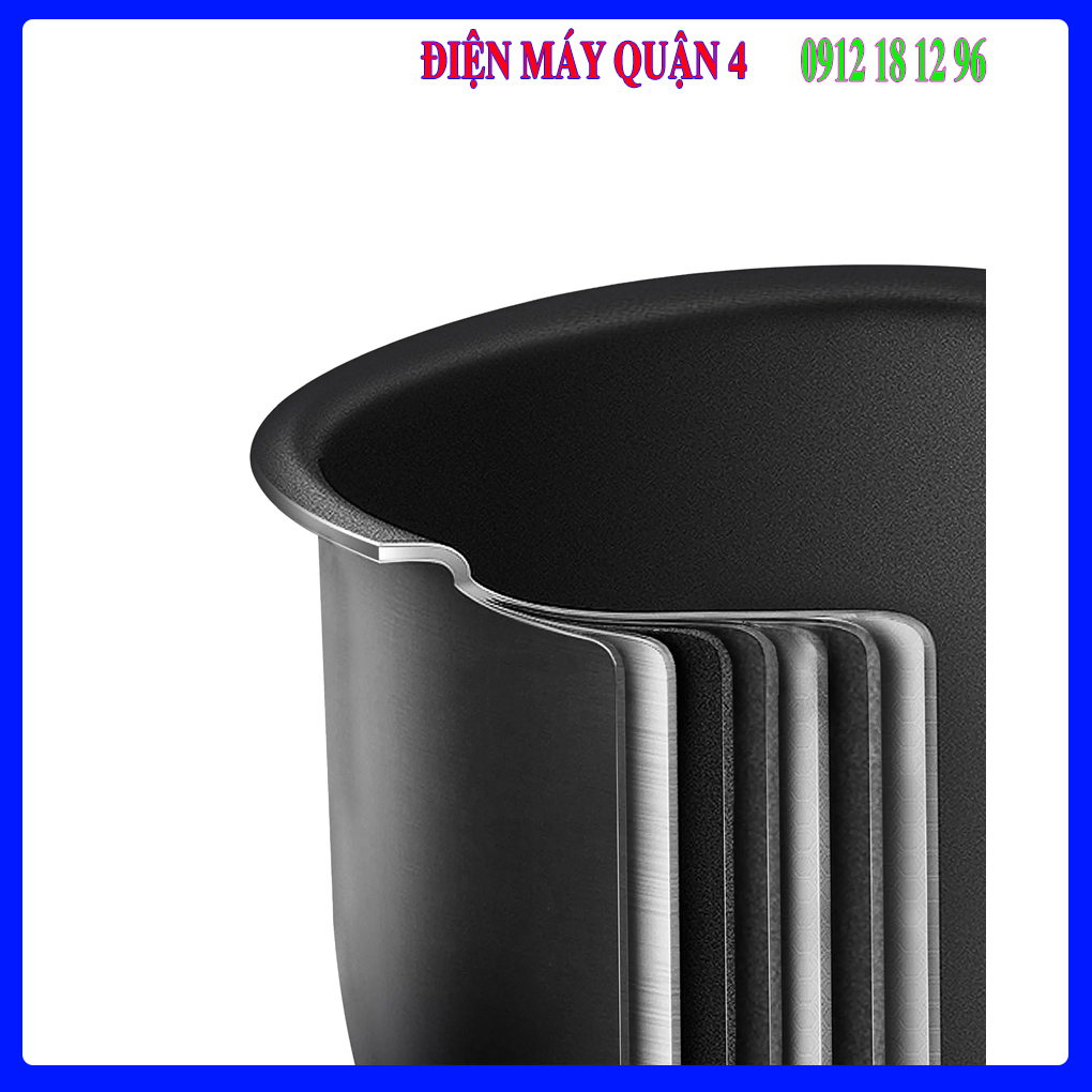 Nồi Cơm Điện Tử Toshiba 1.8 lít RC-18DR4TVN(H) Lòng Nồi Hợp Kim Chống Dính Binchotan Cao Cấp